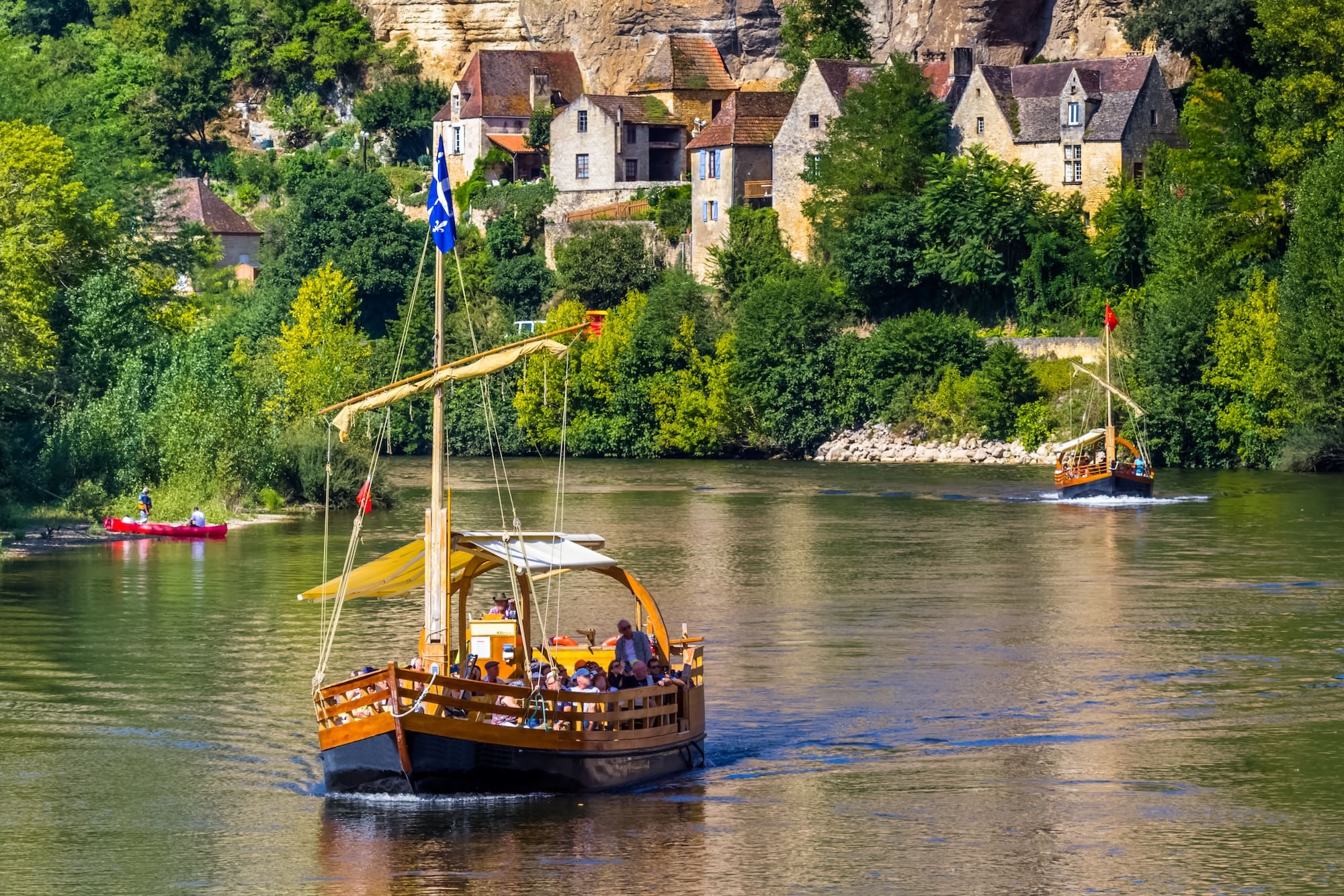gabare traditionnelle balade bateau dordogne périgord